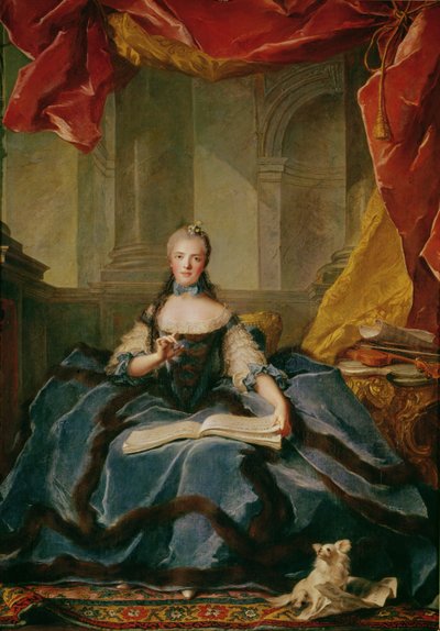 Madame Adelaide de France (1732-1800) in hofkleding, 1758 door Jean Marc Nattier